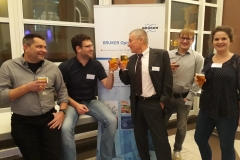 Bruker Optics Usermeeting 2018 (ltr) T. Kowalik (Fraunhofer IFAM Bremen), CM, F. Koschine (Bruker Optics), Tino Golub, Nora Kreienborg