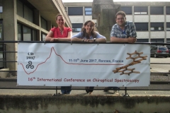 Karoline, Corina and Christian at CD2017 in Rennes, France