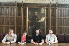 Chirality 2018, Princeton, USA (ltr): Tino Golub, Corina Pollok, CM, Karoline Bünnemann (Photographer: Golo Storch)