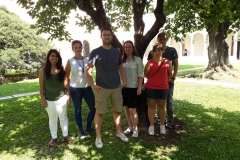6th Intl. Conference on Vibrational Optical Activity (VOA6), 2018 (ltr): Juliana Magalhães de Oliveira, Nora Kreienborg, CM, Karoline Bünnemann, Corina Pollok, Tino Golub