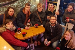 XMas Market 2018 (ltr): Corina, Karoline, Kevin, Tino, Daniel, Chirstian, Nora, Luisa