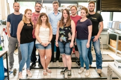 Group photo June 2019: Michael, Luisa, Daniel, Corina, Kevin, Karoline, Tino, Nora, CM
